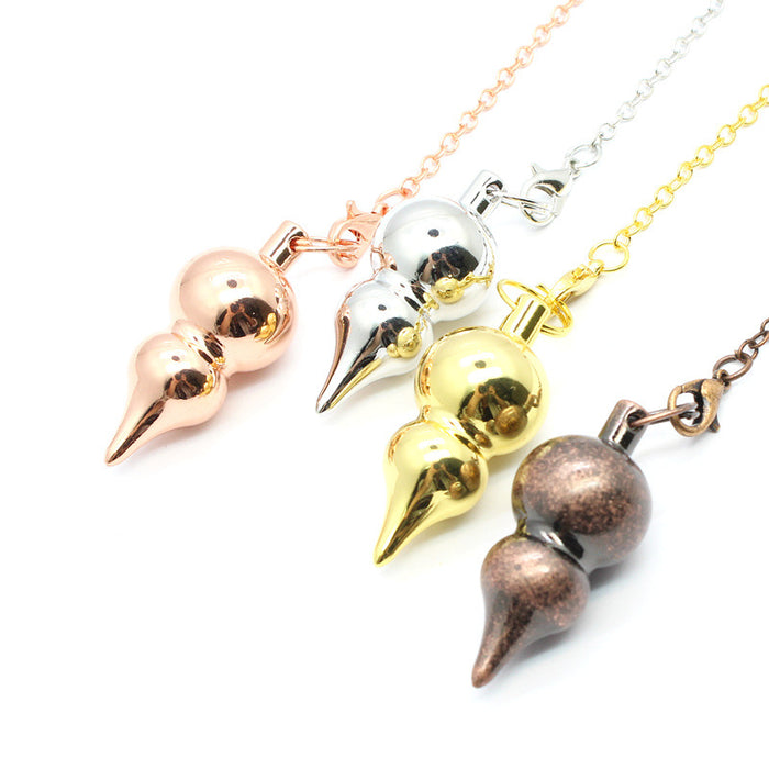 Wholesale Necklace Metal Gourd Pendant MOQ≥2 JDC-NE-Jinshe010