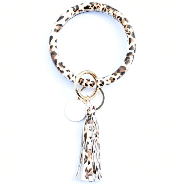 Jewelry WholesaleWholesale pure leather PU tassel pendant key chain bracelet MOQ≥2 JDC-BT-MaoL003 Bracelet 茂琳 %variant_option1% %variant_option2% %variant_option3%  Factory Price JoyasDeChina Joyas De China