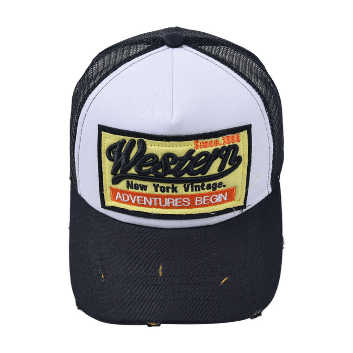 Wholesale Patch Baseball Mesh Cap Western Hat MOQ≥2 JDC-FH-WenR018