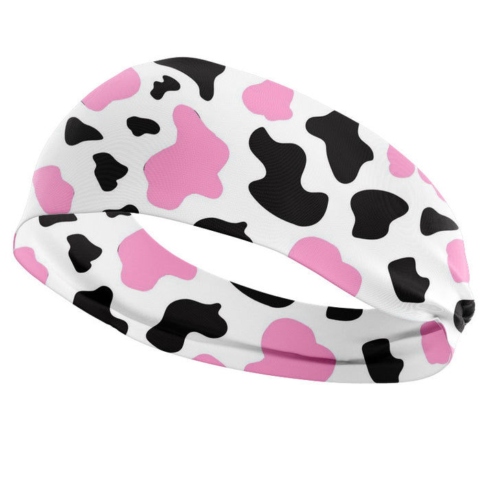 Wholesale Headband Polyester Spandex Athletic High Stretch Cow JDC-HD-KuS004