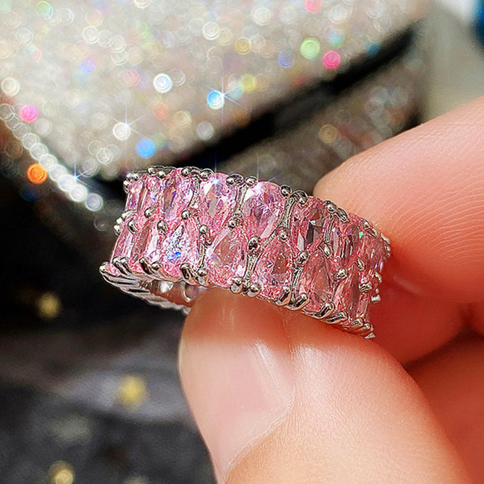 Jewelry WholesaleWholesale Copper Colored Zircon Rings MOQ≥2 JDC-RS-CaoS030 Rings 曹适 %variant_option1% %variant_option2% %variant_option3%  Factory Price JoyasDeChina Joyas De China