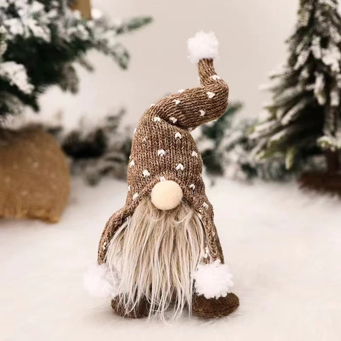 Wholesale Ornament Cloth Christmas White Beard Faceless Doll MOQ≥2 JDC-OS-MinG001