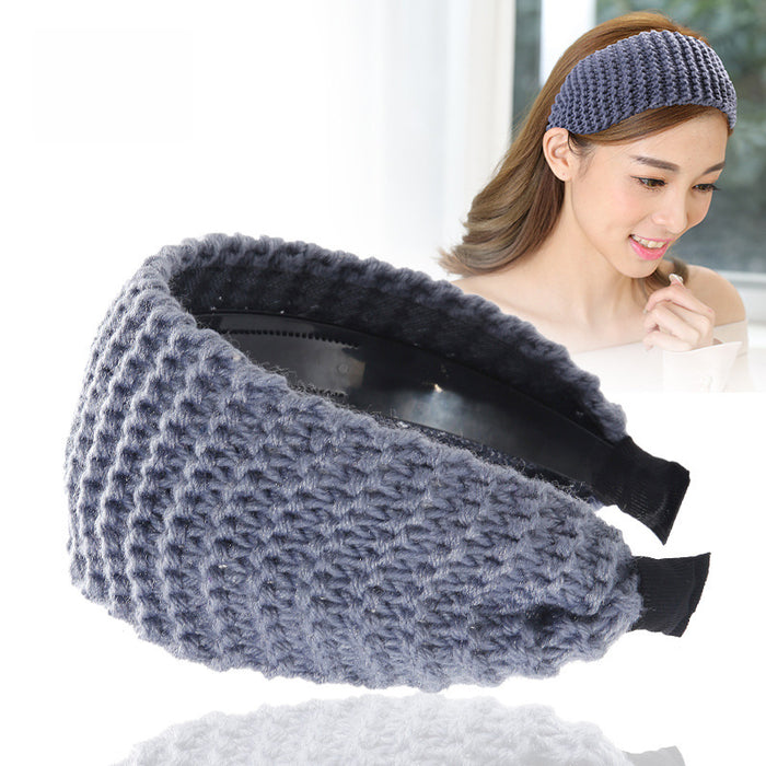 Jewelry WholesaleWholesale wide-brimmed knitted woolen hair band JDC-HD-Chunj003 Headband 纯界 %variant_option1% %variant_option2% %variant_option3%  Factory Price JoyasDeChina Joyas De China