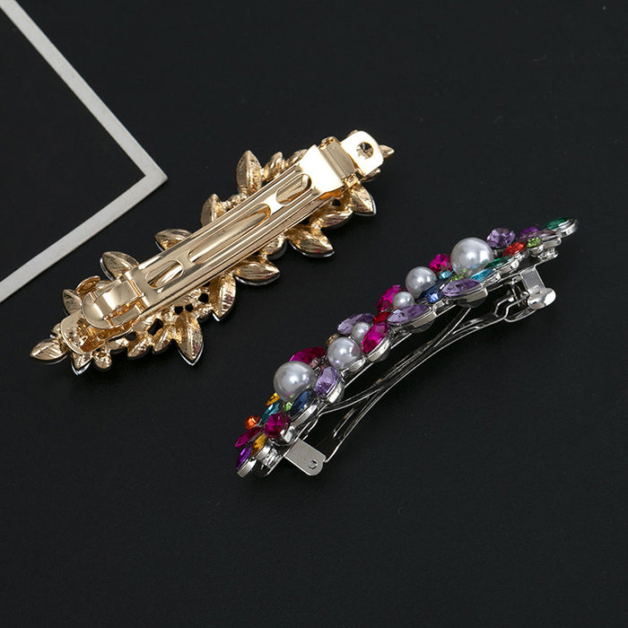 Wholesale Hair Clips Metal Spring Clip Rhinestones MOQ≥2 JDC-HC-Jingjie002