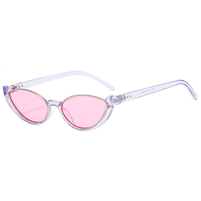 Wholesale Sunglasses PC Retro Candy Color Half Frame MOQ≥2 JDC-SG-ZhuiF004