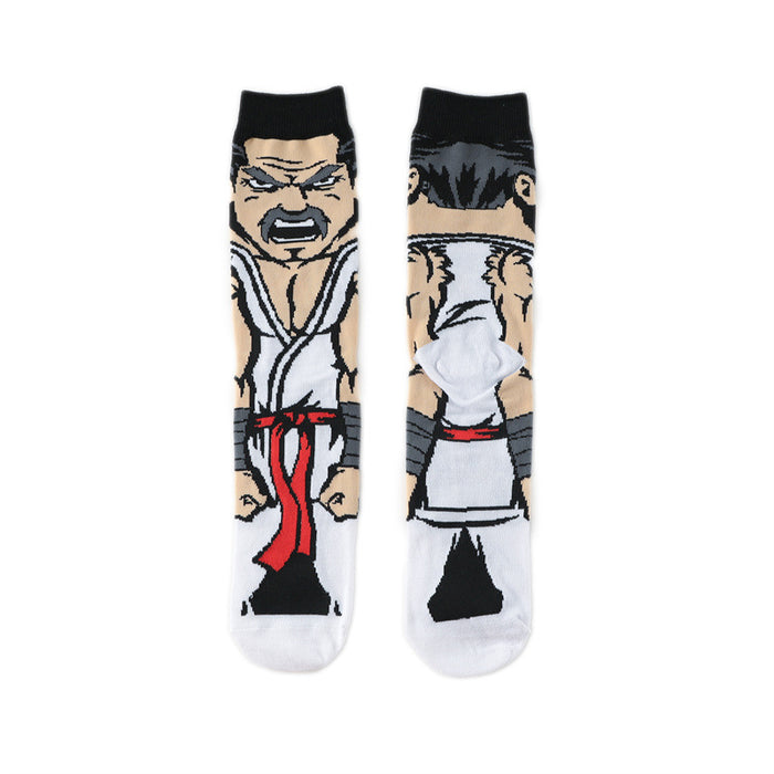 Wholesale Sock 70% Cotton Mid Tube Cartoon Men's Socks (M) JDC-SK-HuiHe031