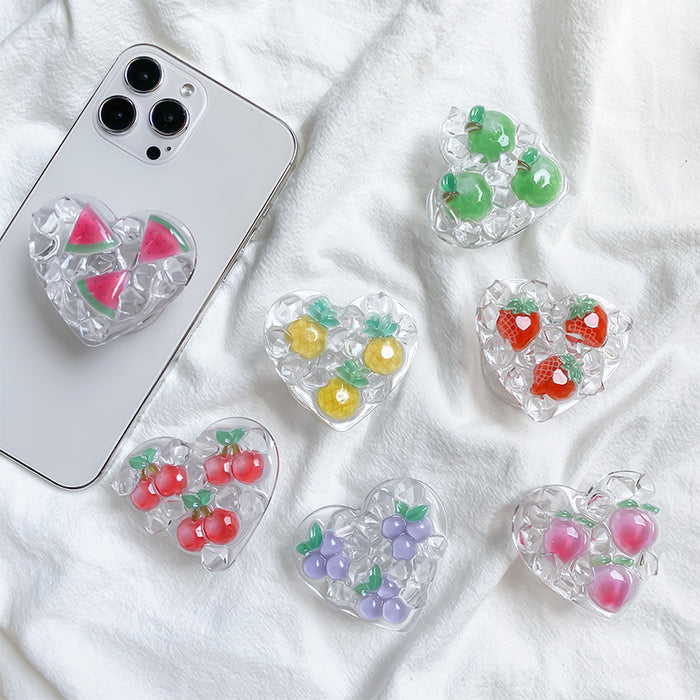 Wholesale Grips Fruit Heart Phone Holder Mobile Phone Holder JDC-PS-Baiying015