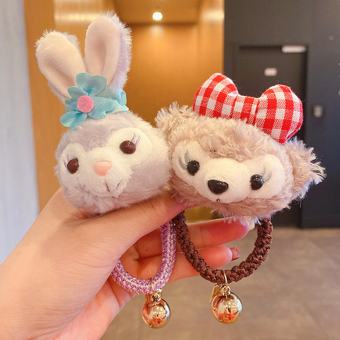 Jewelry WholesaleWholesale Bunny Bear Plush Cartoon Hair Rope JDC-HS-DingS001 Hair Scrunchies 鼎硕 %variant_option1% %variant_option2% %variant_option3%  Factory Price JoyasDeChina Joyas De China