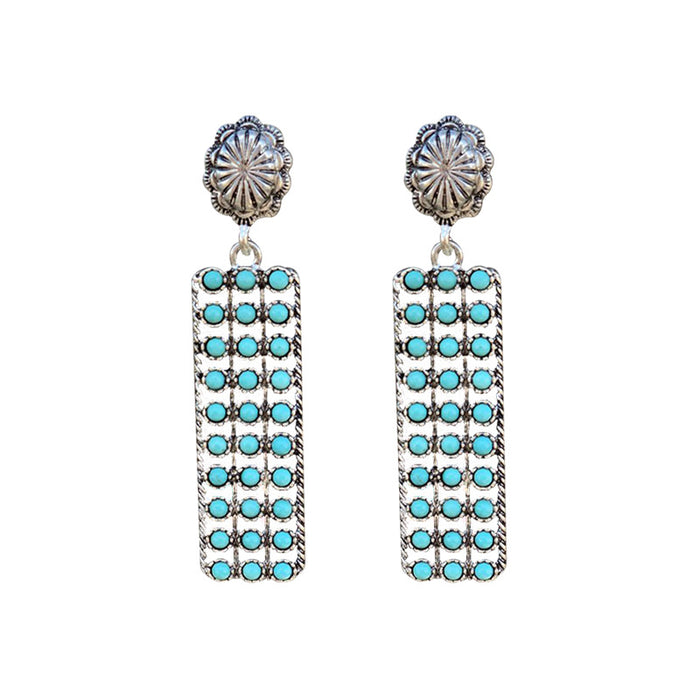 Jewelry WholesaleWholesale vintage western style geometric strip inlaid turquoise earrings JDC-ES-saip041 Earrings 赛蒲 %variant_option1% %variant_option2% %variant_option3%  Factory Price JoyasDeChina Joyas De China