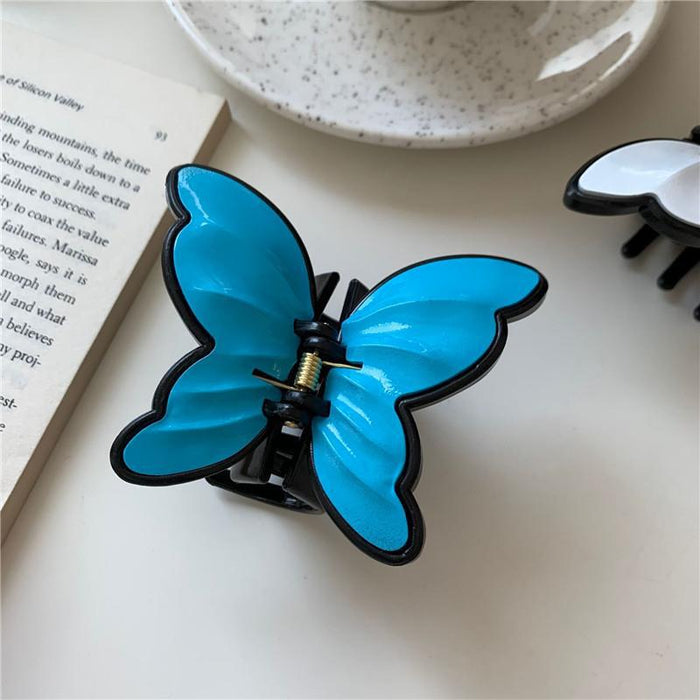 Wholesale Hairpin Plastic Retro Gentle Three-dimensional Butterfly Clip JDC-HC-FengT001