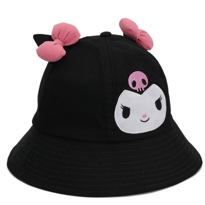 Wholesale cartoon little devil fisherman hat bow cartoon black pot hat JDC-FH-SS006