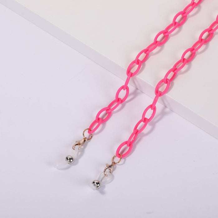 Jewelry WholesaleWholesale Kids Acrylic Glasses Chain Metal Mask Chain JDC-MC-RunJ001 Maskchain 润璟 %variant_option1% %variant_option2% %variant_option3%  Factory Price JoyasDeChina Joyas De China