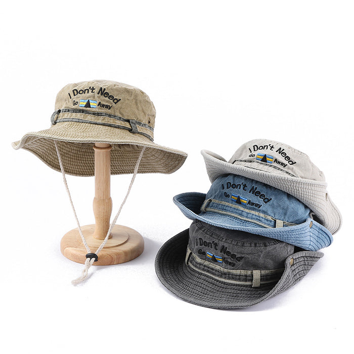 Wholesale Fashion Hat Cotton Summer Denim Shade Bucket Hat MOQ≥2 JDC-FH-YueH011