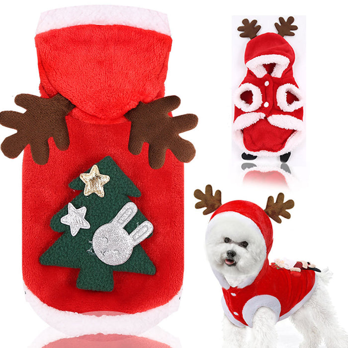 Wholesale Christmas Pet Cotton Clothes JDC-PC-Qimiao004