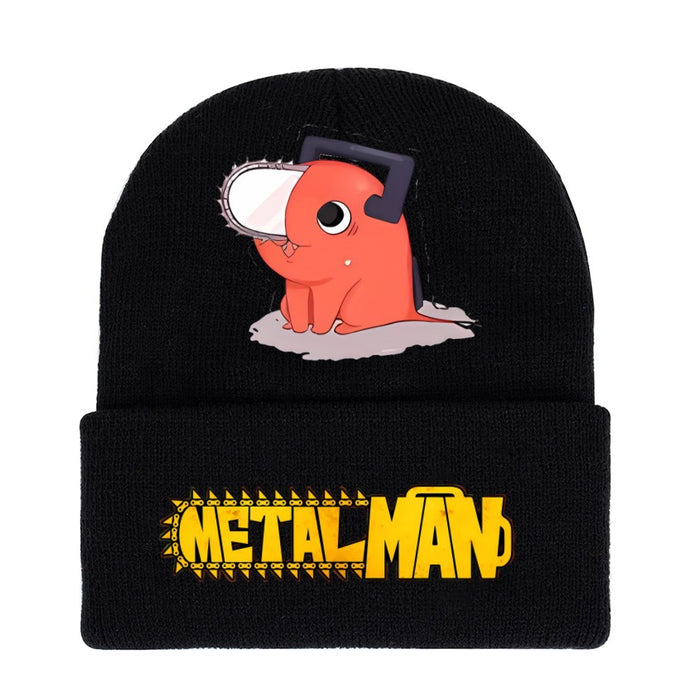 Wholesale Hat Acrylic Warm Cartoon Printing Roll Brim Knit Hat (M) JDC-FH-WDM008