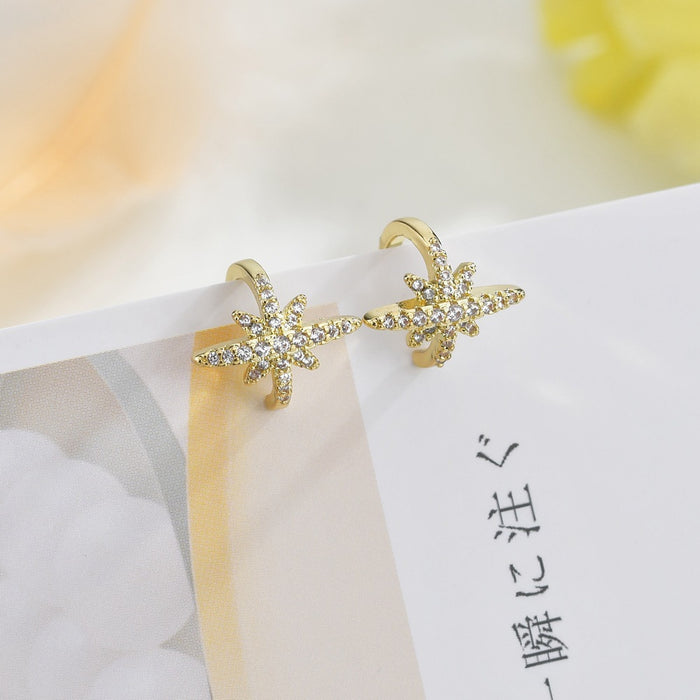 Jewelry WholesaleWholesale Zircon Meteor Ear Clip JDC-ES-ChiH013 Earrings 池豪 %variant_option1% %variant_option2% %variant_option3%  Factory Price JoyasDeChina Joyas De China