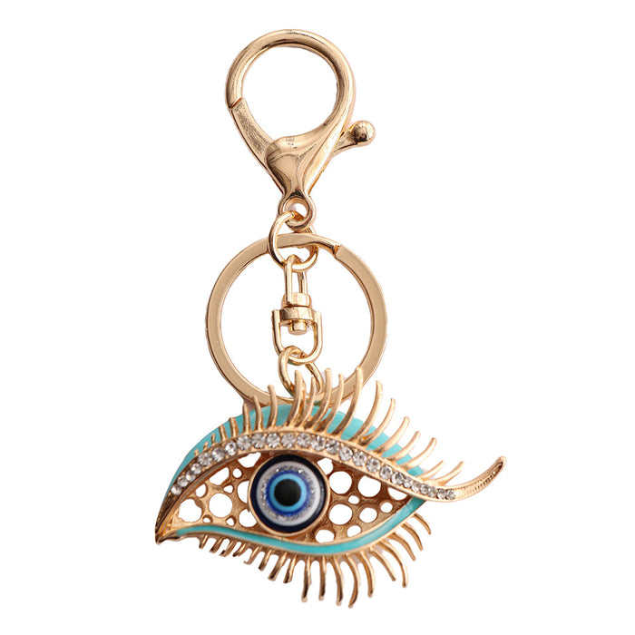 Jewelry WholesaleWholesale creative blue eye devil's eye Rhinestone keychain MOQ≥2 JDC-KC-ChaoK006 Keychains 超凯 %variant_option1% %variant_option2% %variant_option3%  Factory Price JoyasDeChina Joyas De China