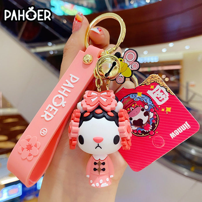 Wholesale Keychains Hardware PVC Cartoon Cute MOQ≥2 JDC-KC-BaiM056