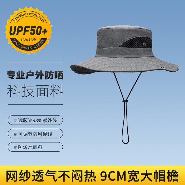 Jewelry WholesaleWholesale summer men's outdoor sunscreen fabric fisherman hat MOQ≥2 JDC-FH-RG001 Fashionhat 润谷 %variant_option1% %variant_option2% %variant_option3%  Factory Price JoyasDeChina Joyas De China