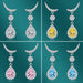 Jewelry WholesaleWholesale vintage tassel yellow diamond water drop moon plated silver earrings JDC-ES-BZ016 Earrings 标志 %variant_option1% %variant_option2% %variant_option3%  Factory Price JoyasDeChina Joyas De China