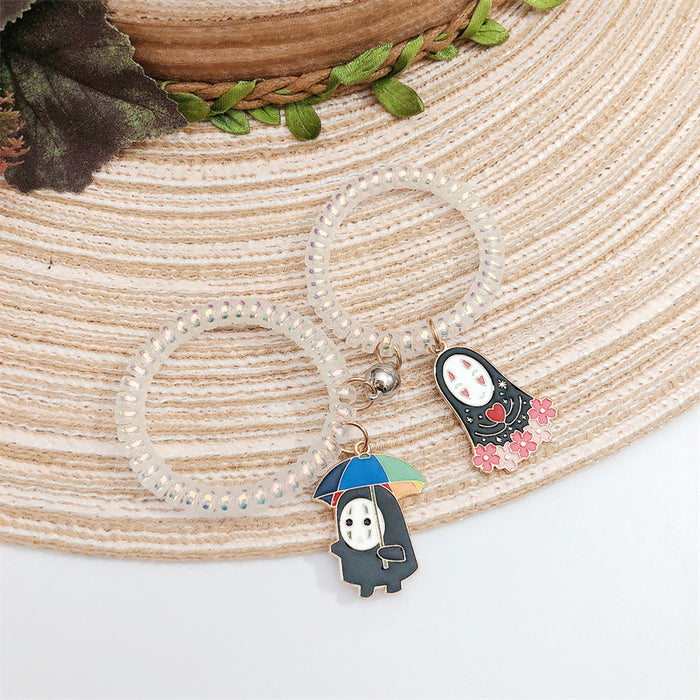 Jewelry WholesaleWholesale cartoon phone line couple bracelet magnet attract (F) JDC-BT-WeiY014 Bracelet 薇雅 %variant_option1% %variant_option2% %variant_option3%  Factory Price JoyasDeChina Joyas De China