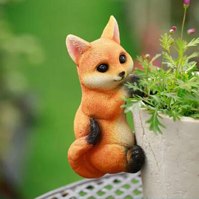 Wholesale Ornament Resin Crafts Cat Corgi Rabbit Hanging Basin Small Animals MOQ≥2 JDC-OS-HongYu003