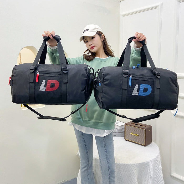 Wholesale Shoulder Bag Oxford Cloth Sports Gym Bag Large Capacity Travel Bag Single Shoulder JDC-SD-Aishang005