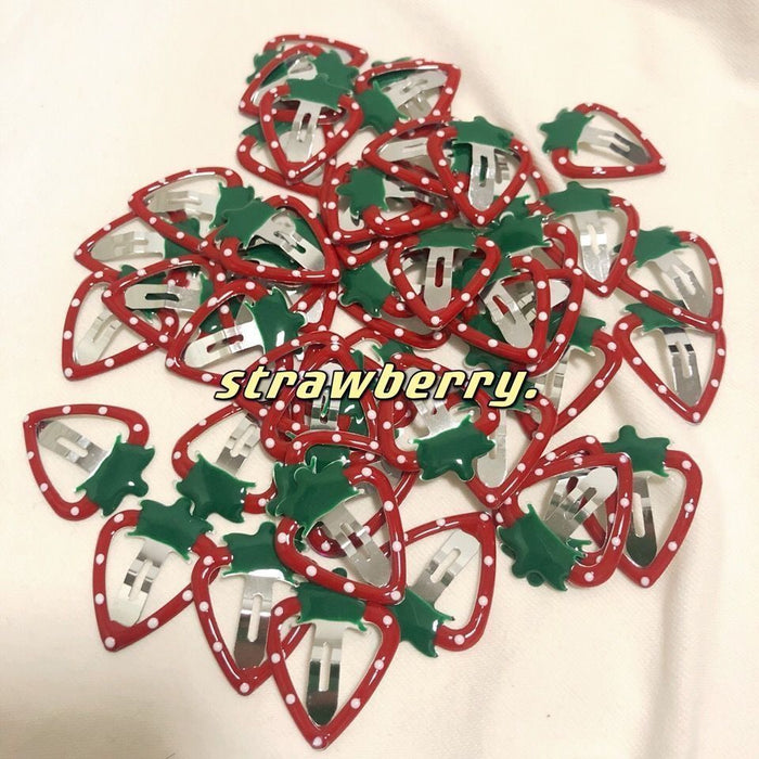 Wholesale Hair Clips Metal Banana Strawberry Kids Cute JDC-HC-ZhiX014