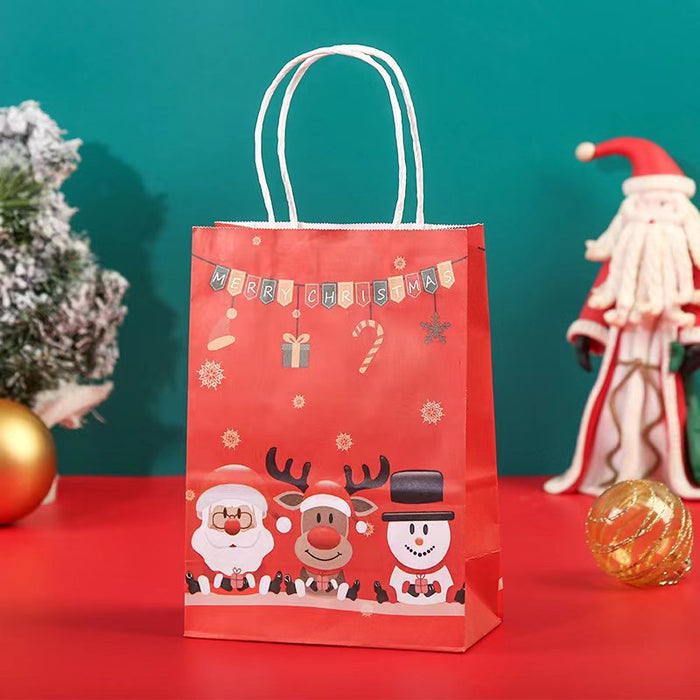 Wholesale Gift Bags Kraft Festive Party Christmas JDC-GB-ganrui008