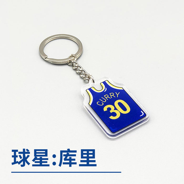 Jewelry WholesaleWholesale Basketball Star Acrylic Keychain JDC-KC-HongY001 Keychains 宏盈 %variant_option1% %variant_option2% %variant_option3%  Factory Price JoyasDeChina Joyas De China