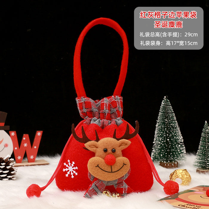 Wholesale Gift Box Christmas Apple Bag Round Bunch Mouth Gift Bag MOQ≥2 JDC-GB-QiaoC002