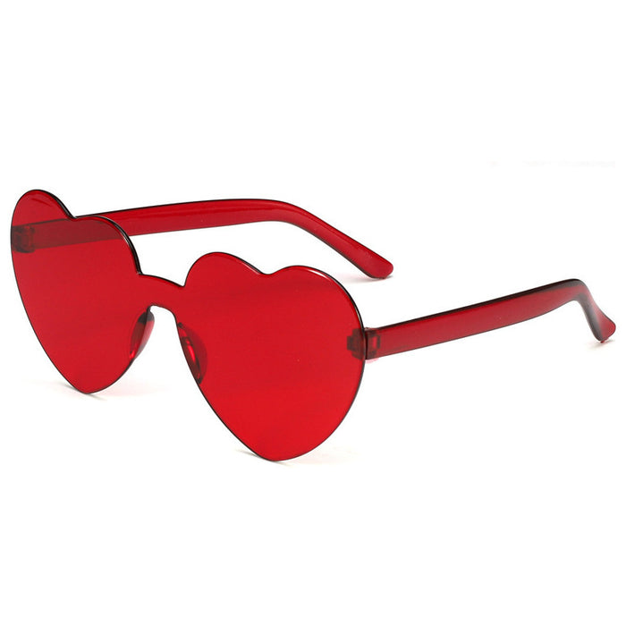 Wholesale PC material fashion love sunglasses men and women same style JDC-SG-AoMing001