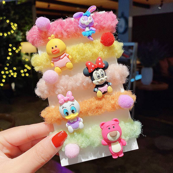 Jewelry WholesaleWholesale plush kids cartoon hair ring (F) JDC-HS-DingS002 Hair Scrunchies 鼎硕 %variant_option1% %variant_option2% %variant_option3%  Factory Price JoyasDeChina Joyas De China