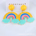 Jewelry WholesaleWholesale cartoon rainbow flower forest temperament acrylic earrings JDC-ES-DUAI003 Earrings 渡爱 %variant_option1% %variant_option2% %variant_option3%  Factory Price JoyasDeChina Joyas De China