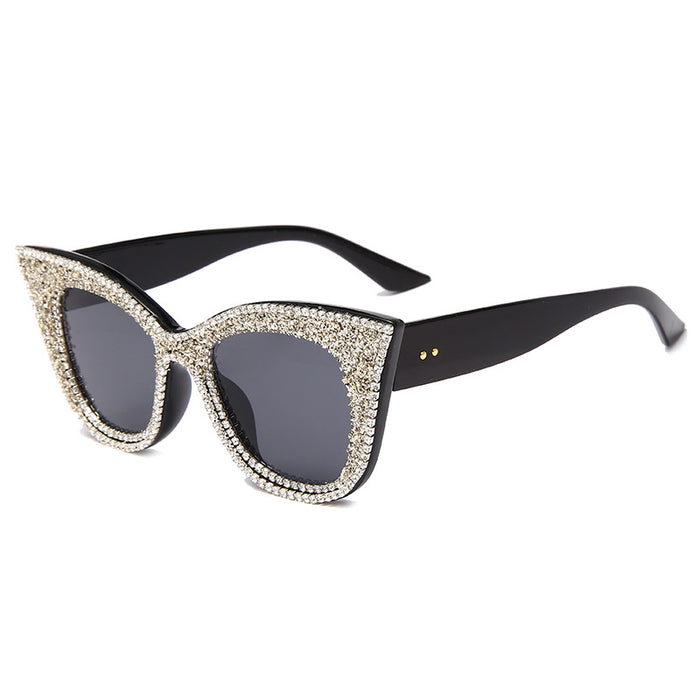 Jewelry WholesaleWholesale Rhinestone Metal Cat Eye Ladies Sunglasses MOQ≥2 JDC-SG-GuiM012 Sunglasses 闺淼 %variant_option1% %variant_option2% %variant_option3%  Factory Price JoyasDeChina Joyas De China