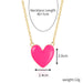 Jewelry WholesaleWholesale Premium Drop Oil Alloy Love Pendant Necklace JDC-NE-GSJY008 Necklaces 嘉溢 %variant_option1% %variant_option2% %variant_option3%  Factory Price JoyasDeChina Joyas De China