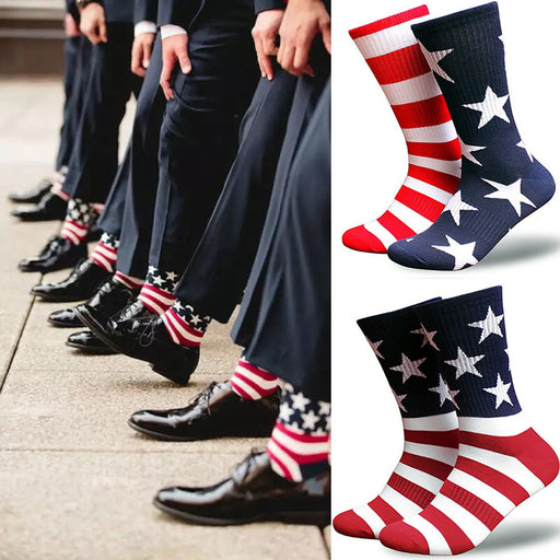 Jewelry WholesaleWholesale American Flag Independence Day Holiday Gift Socks Men's and Women's Socks JDC-SK-HWa001 Sock 花袜 %variant_option1% %variant_option2% %variant_option3%  Factory Price JoyasDeChina Joyas De China