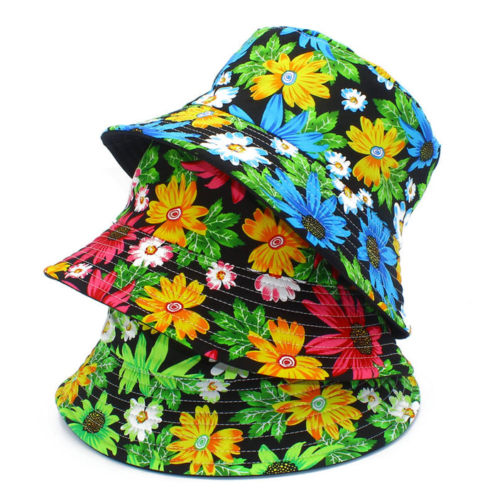 Wholesale Bucket Hat Flower Cotton JDC-FH-RHeng008