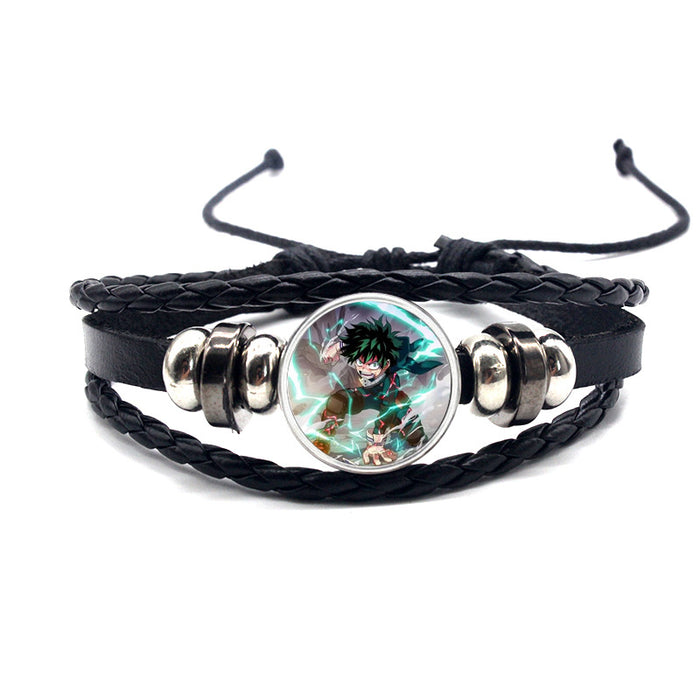 Wholesale Accessories Leather Bracelet Braided Adjustable MOQ≥2 (M) JDC-BT-YanY013