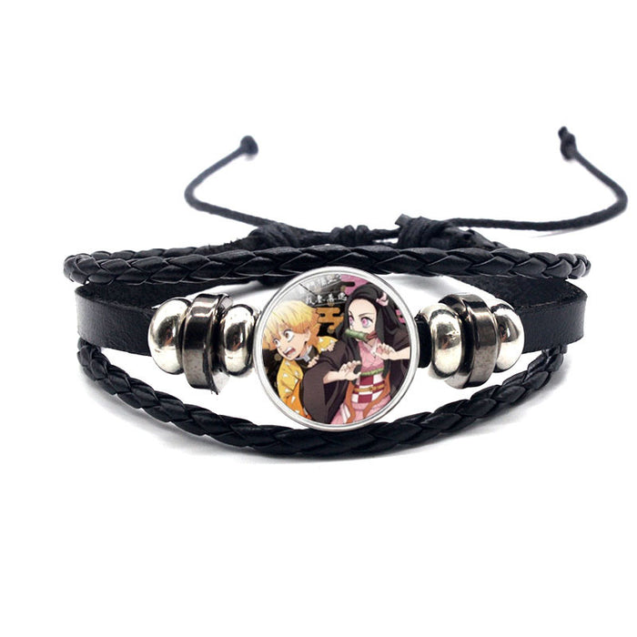 Wholesale Accessories Leather Bracelet Hand Braided Adjustable Strap Bracelet MOQ≥2 (M) JDC-BT-YanY004