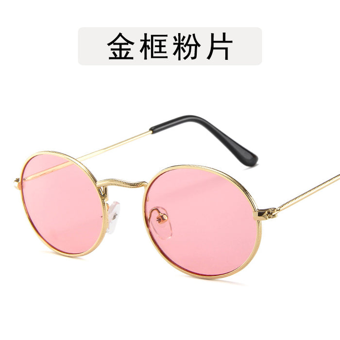 Wholesale AC Lens Small Round Frame Sunglasses JDC-SG-DeL001