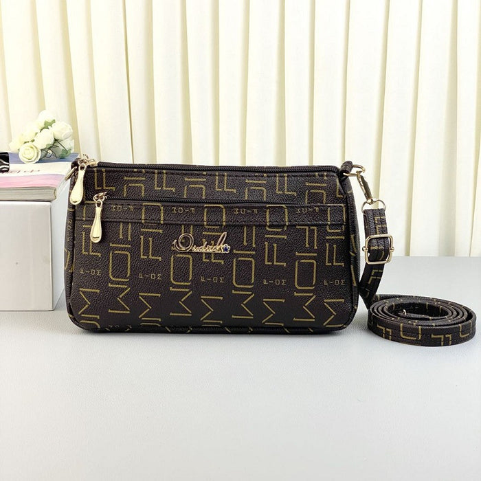 Wholesale shoulder bag PU multi-layer large capacity JDC-SD-Qianzi002