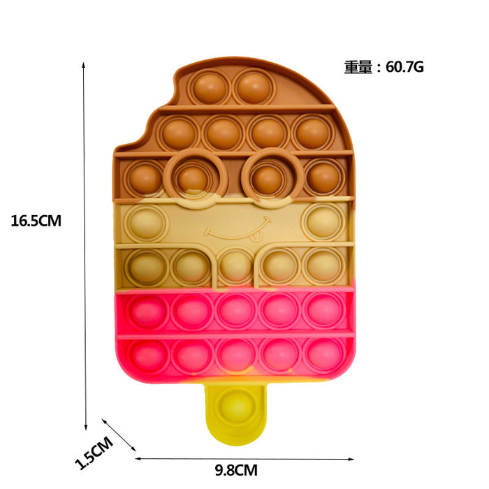 Jewelry WholesaleWholesale Cartoon Man Ice Cream Finger Bubble Decompression Toys JDC-FT-Bais009 fidgets toy 百思 %variant_option1% %variant_option2% %variant_option3%  Factory Price JoyasDeChina Joyas De China