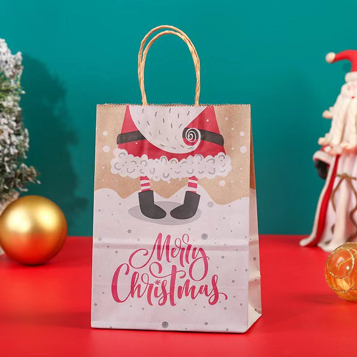 Wholesale Gift Bag Kraft Paper Christmas Gift Bag MOQ≥12 JDC-GB-Ganrui017