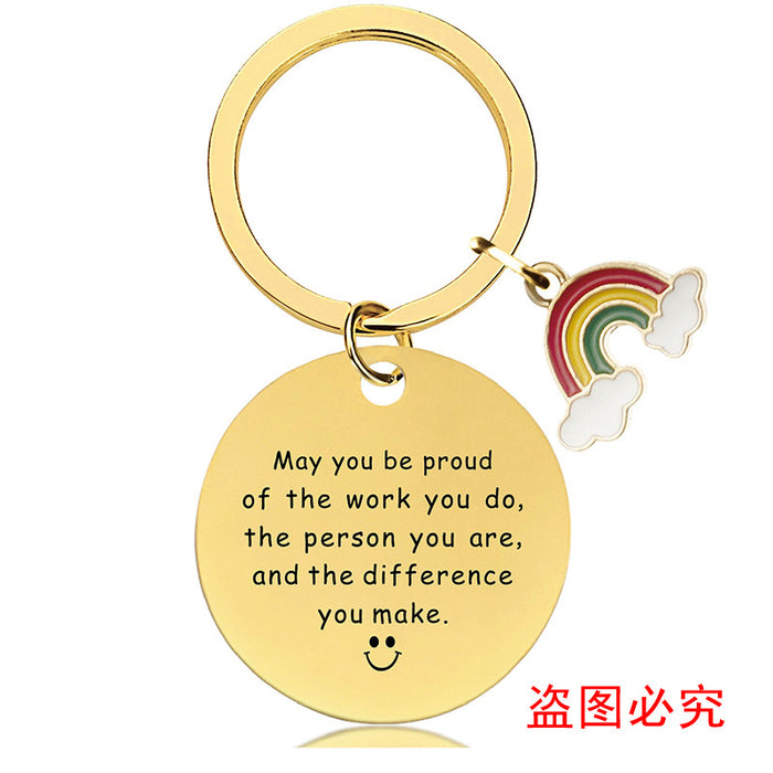 Jewelry WholesaleWholesale Father's Day gift gold metal keychain JDC-KC-GangGu037 Keychains 钢古 %variant_option1% %variant_option2% %variant_option3%  Factory Price JoyasDeChina Joyas De China