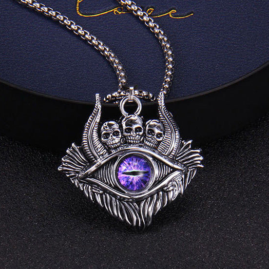 Wholesale Necklaces Alloy Devil's Eye Skull JDC-NE-NingL002