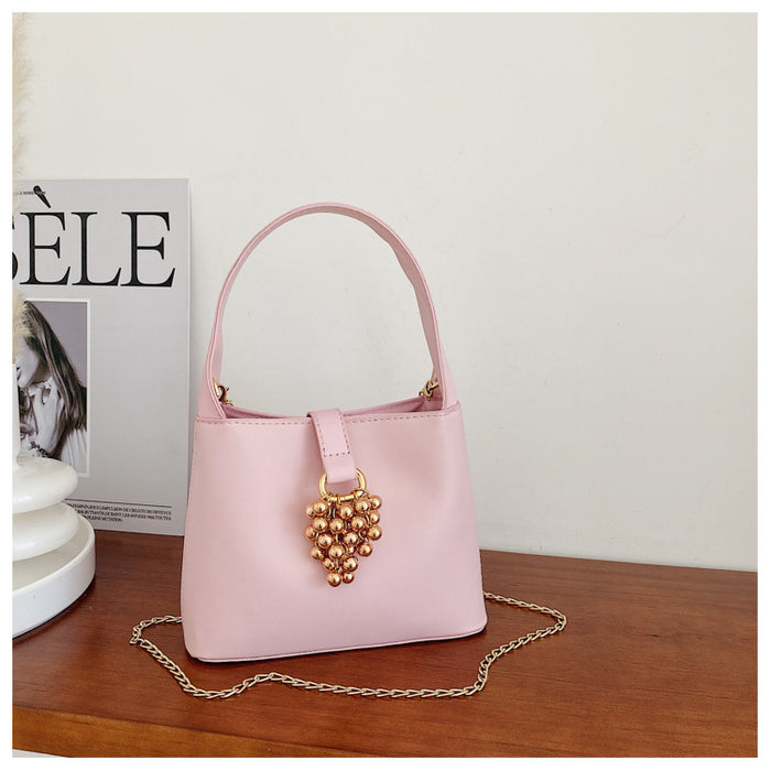 Jewelry WholesaleWholesale grape chain bucket cross-body shoulder bag JDC-SD-Shens002 Shoulder Bags 盛轼 %variant_option1% %variant_option2% %variant_option3%  Factory Price JoyasDeChina Joyas De China