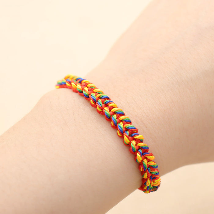 Wholesale Keel Multicolored Rope Braided Bracelet MOQ≥2 JDC-BT-GeEr004