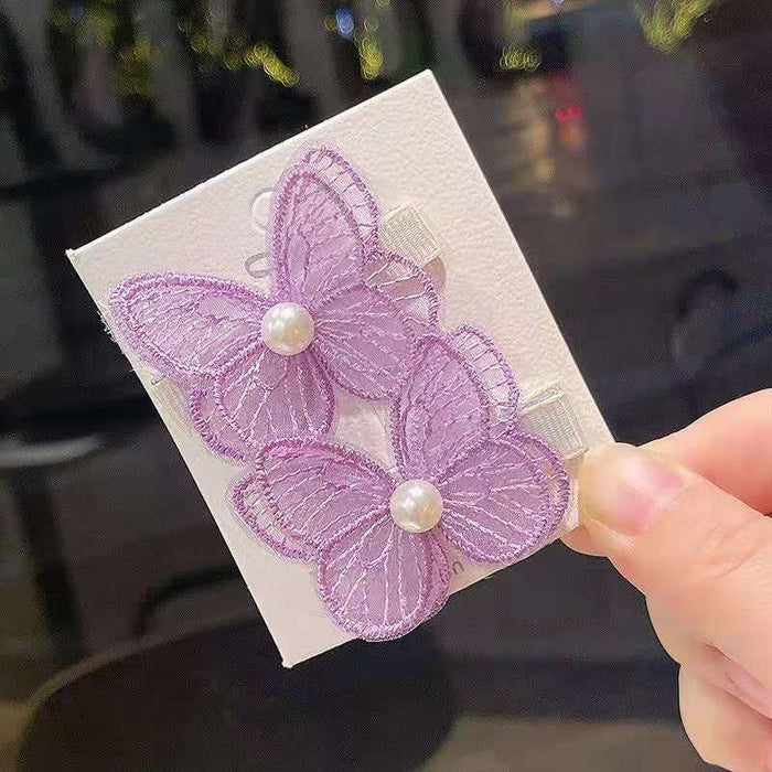 Jewelry WholesaleWholesale embroidery children's Butterfly Hair Clip JDC-HC-YiL002 Hair Clips 艺麟 %variant_option1% %variant_option2% %variant_option3%  Factory Price JoyasDeChina Joyas De China