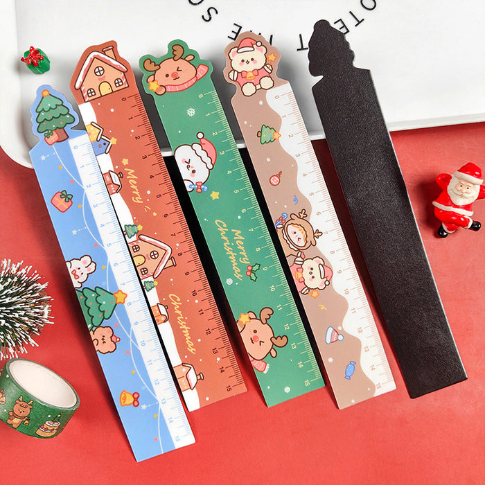 Wholesale Ruler Magnet Cartoon Magnetic Ruler Christmas MOQ≥2 JDC-RR-dichen003